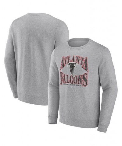 Men's Branded Heathered Charcoal Atlanta Falcons Playability Pullover Sweatshirt $38.99 Sweatshirt