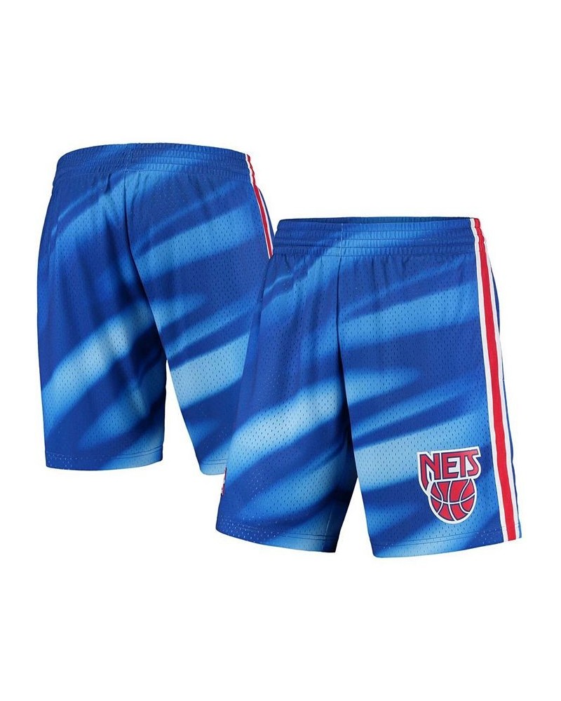 Men's Blue New Jersey Nets Hardwood Classics Swingman Shorts $40.50 Shorts