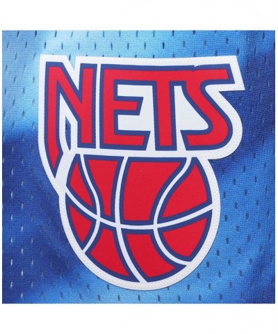 Men's Blue New Jersey Nets Hardwood Classics Swingman Shorts $40.50 Shorts