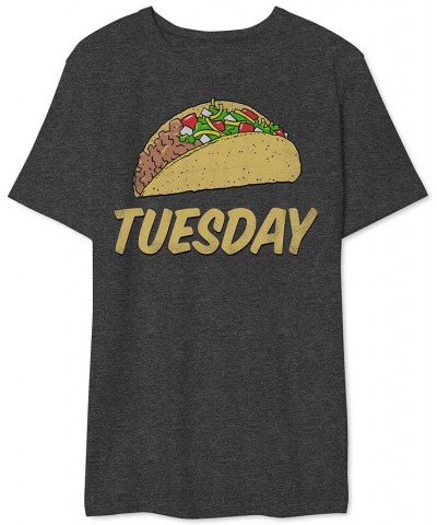 Taco Tuesday Men's Graphic T-Shirt Gray $15.05 T-Shirts