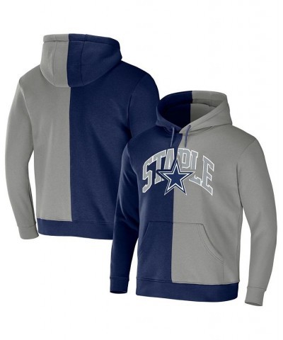 Men's NFL X Staple Navy, Gray Dallas Cowboys Split Logo Pullover Hoodie $29.70 Sweatshirt