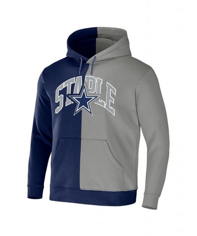 Men's NFL X Staple Navy, Gray Dallas Cowboys Split Logo Pullover Hoodie $29.70 Sweatshirt