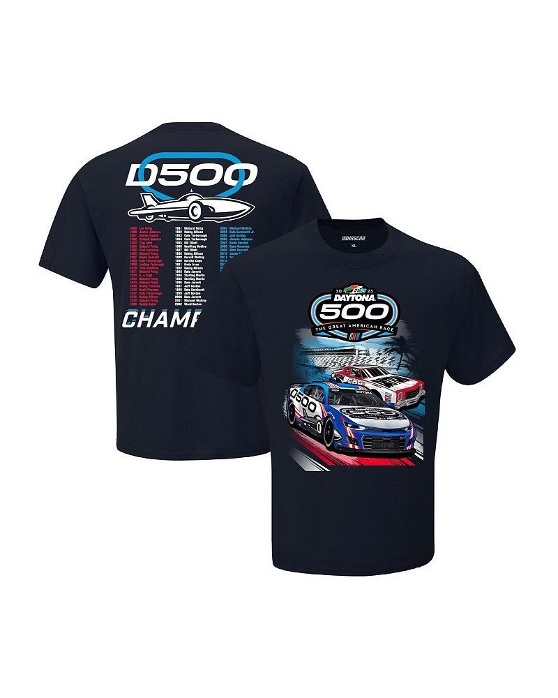 Men's Navy 2023 Daytona 500 Two Spot T-shirt $18.62 T-Shirts