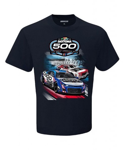 Men's Navy 2023 Daytona 500 Two Spot T-shirt $18.62 T-Shirts