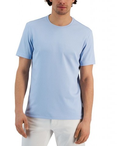 Men's Core Tech Solid Ribbed-Knit T-Shirt PD04 $10.56 T-Shirts