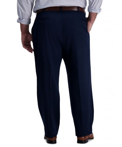 Men's Big & Tall Iron Free Premium Khaki Classic-Fit Flat Front Pant Dk Navy $23.10 Pants