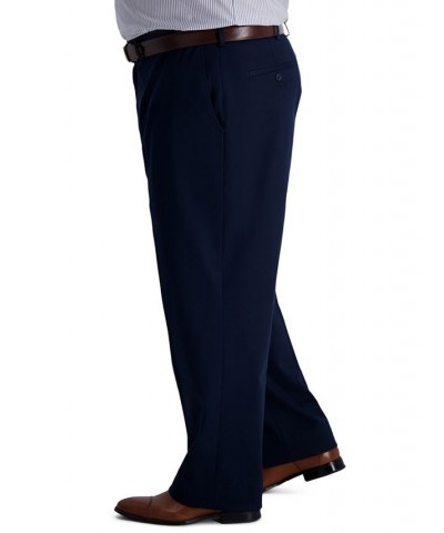 Men's Big & Tall Iron Free Premium Khaki Classic-Fit Flat Front Pant Dk Navy $23.10 Pants