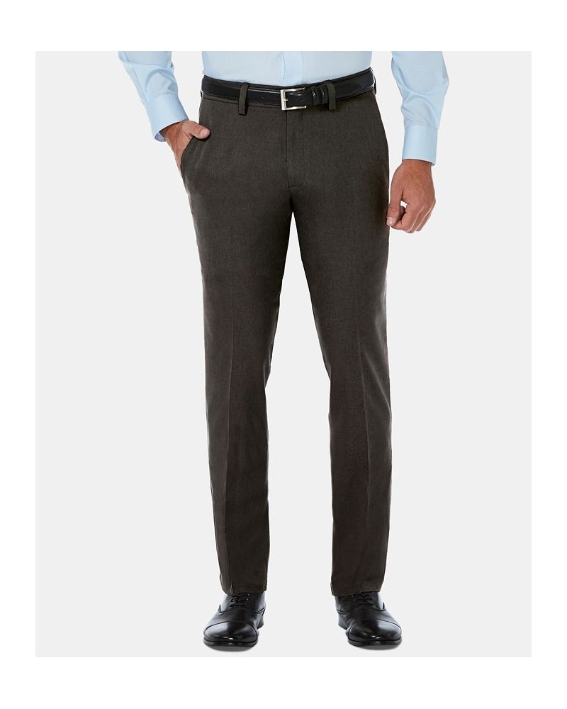 Men's Cool 18 Pro Slim-Fit 4-Way Stretch Moisture-Wicking Non-Iron Dress Pants Gray $22.00 Pants