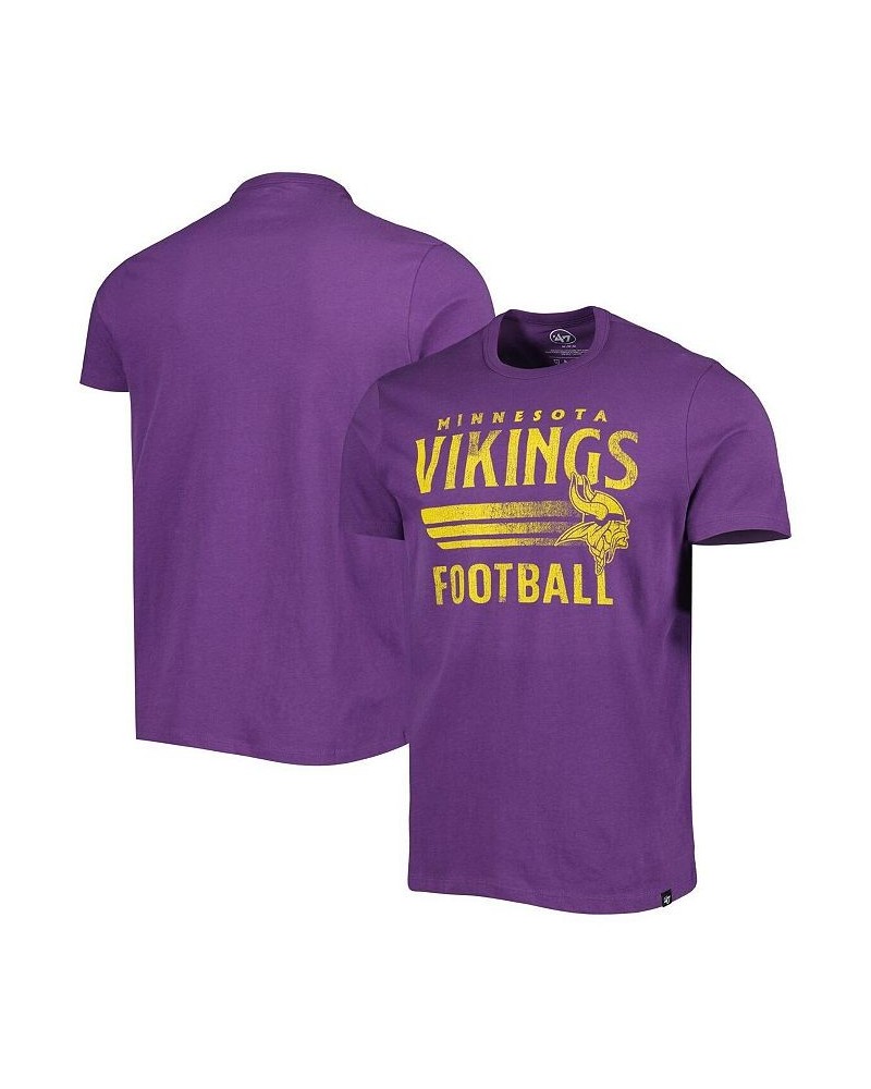 Men's Purple Minnesota Vikings Wordmark Rider Franklin T-shirt $22.50 T-Shirts