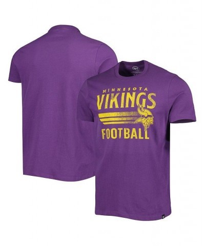 Men's Purple Minnesota Vikings Wordmark Rider Franklin T-shirt $22.50 T-Shirts