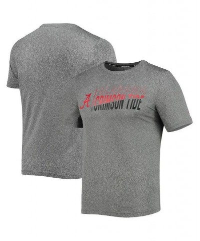 Men's Gray Alabama Crimson Tide Slash Stack T-shirt $15.75 T-Shirts