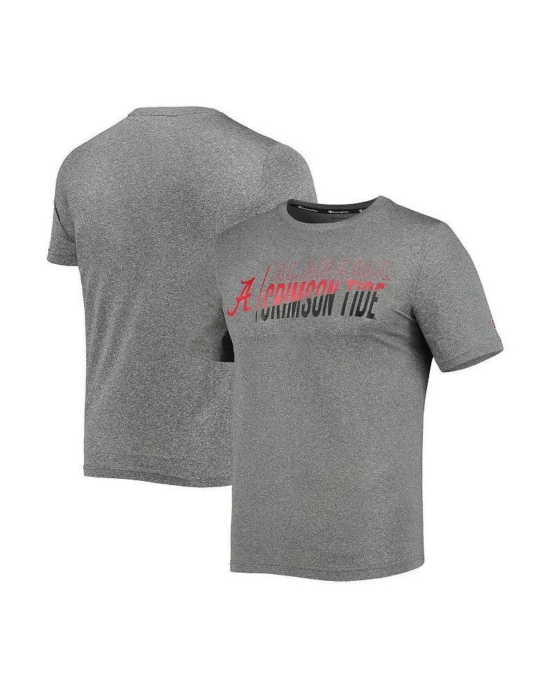 Men's Gray Alabama Crimson Tide Slash Stack T-shirt $15.75 T-Shirts