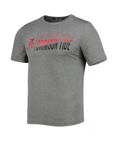 Men's Gray Alabama Crimson Tide Slash Stack T-shirt $15.75 T-Shirts