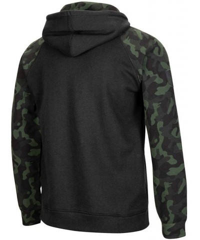 Men's Black Arizona State Sun Devils OHT Military-Inspired Appreciation Camo Raglan Full-Zip Hoodie $33.65 Sweatshirt