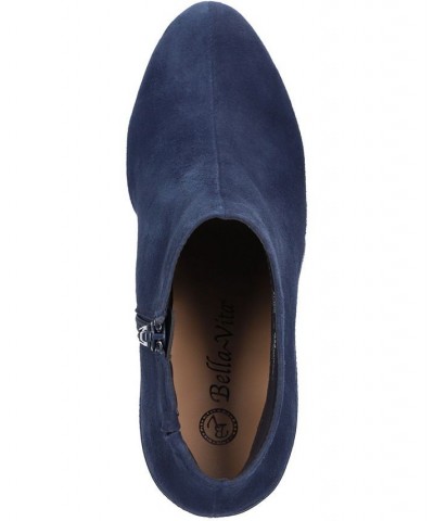 Women's Brennan Dress Booties Blue $34.41 Shoes