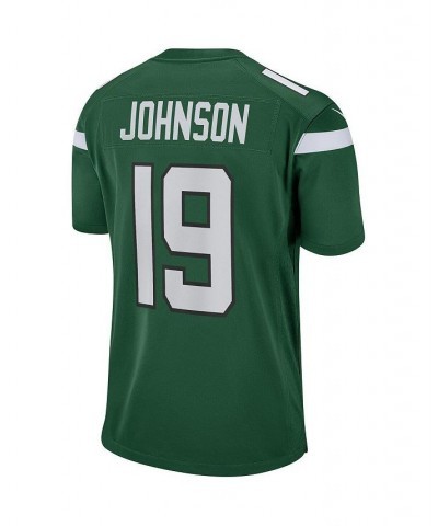 Men's Keyshawn Johnson Gotham Green New York Jets Game Retired Player Jersey $49.22 Jersey