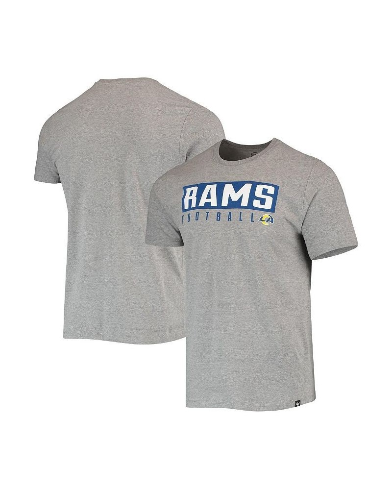 Men's Gray Los Angeles Rams Major Super Rival T-shirt $14.85 T-Shirts