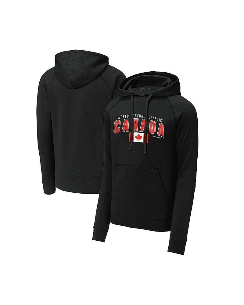 Men's Black Canada Baseball 2023 World Baseball Classic Country Pride Pullover Hoodie $37.09 Sweatshirt