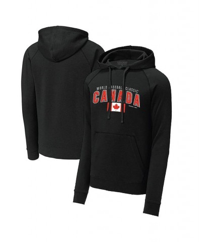 Men's Black Canada Baseball 2023 World Baseball Classic Country Pride Pullover Hoodie $37.09 Sweatshirt