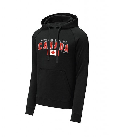 Men's Black Canada Baseball 2023 World Baseball Classic Country Pride Pullover Hoodie $37.09 Sweatshirt