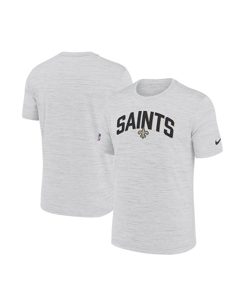 Men's White New Orleans Saints Velocity Athletic Stack Performance T-shirt $18.80 T-Shirts