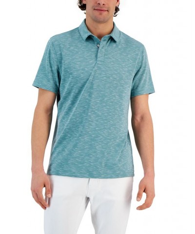 Alfatech Short Sleeve Marled Polo Shirt Blue $10.40 Polo Shirts