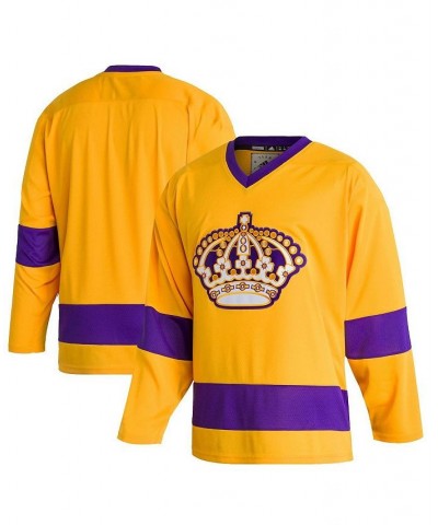 Men's Gold Los Angeles Kings Team Classics Authentic Blank Jersey $46.36 Jersey