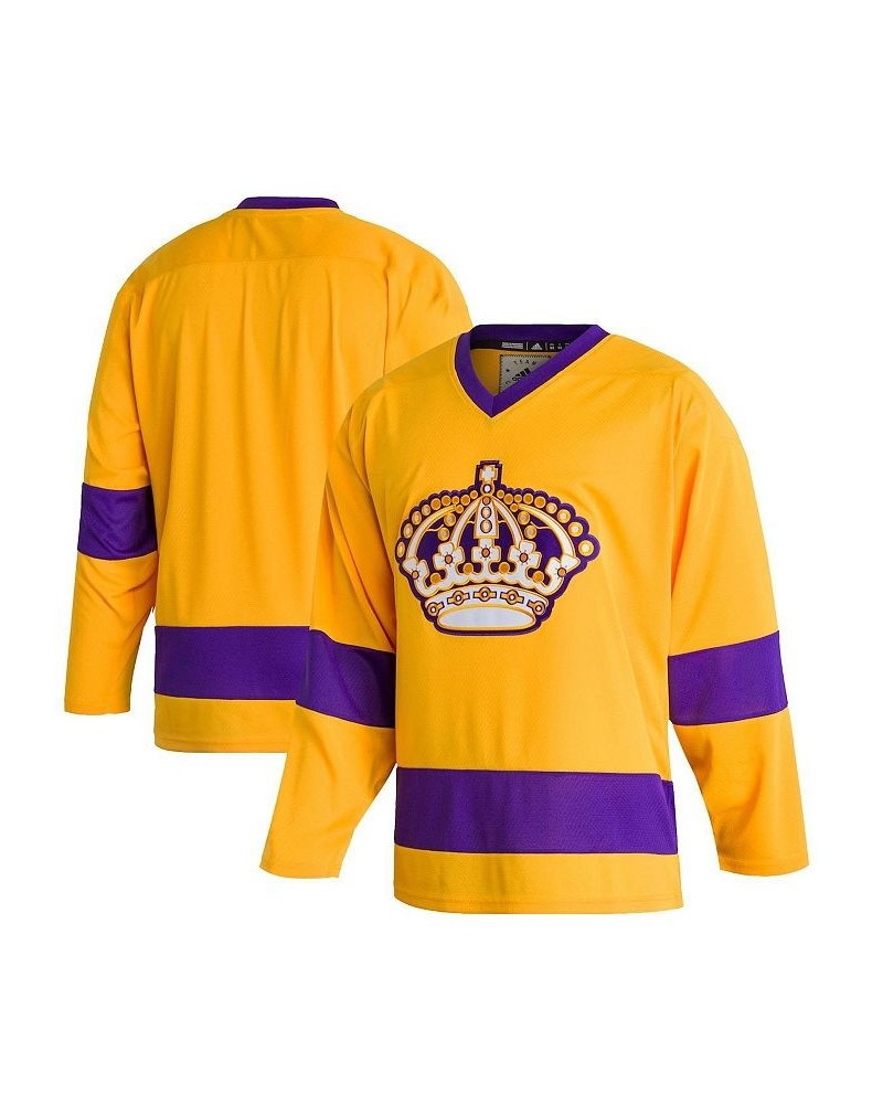 Men's Gold Los Angeles Kings Team Classics Authentic Blank Jersey $46.36 Jersey