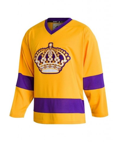 Men's Gold Los Angeles Kings Team Classics Authentic Blank Jersey $46.36 Jersey