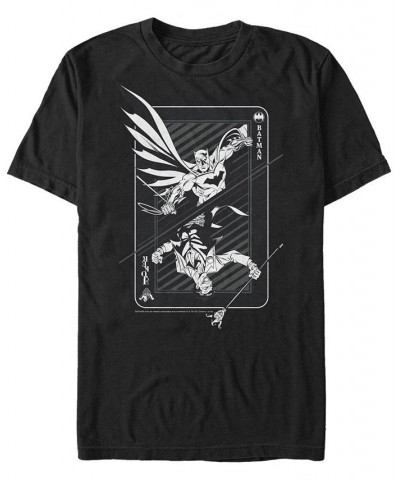 DC Men's Batman and Joker Playing Card Short Sleeve T-Shirt $20.99 T-Shirts