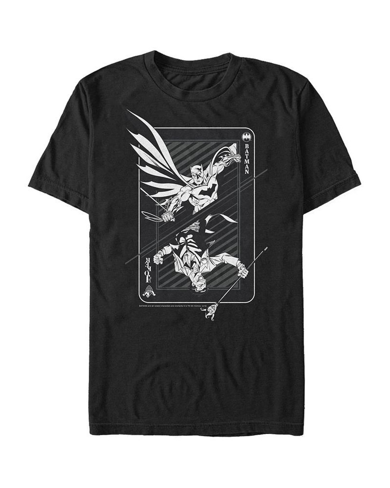 DC Men's Batman and Joker Playing Card Short Sleeve T-Shirt $20.99 T-Shirts