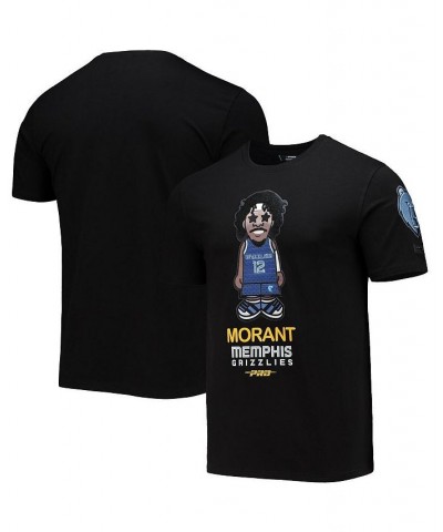 Men's Ja Morant Black Memphis Grizzlies Caricature T-shirt $30.55 T-Shirts