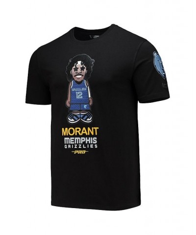 Men's Ja Morant Black Memphis Grizzlies Caricature T-shirt $30.55 T-Shirts