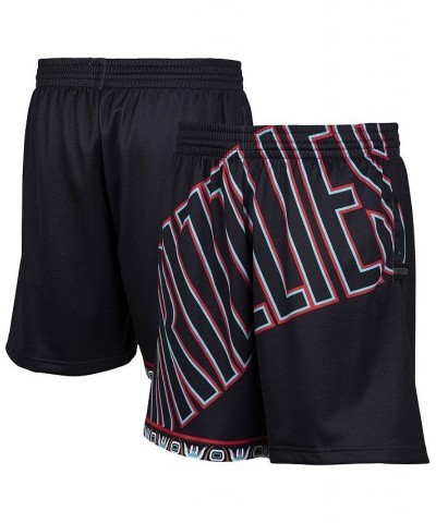 Men's Black Vancouver Grizzlies Hardwood Classics Big Face 2.0 Shorts $43.99 Shorts