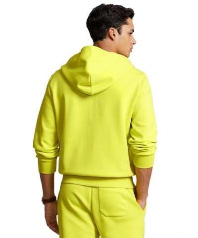 Men's Double-Knit Full-Zip Hoodie Yellow $38.05 Sweatshirt