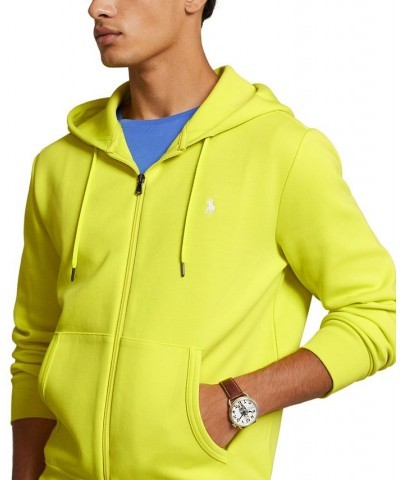 Men's Double-Knit Full-Zip Hoodie Yellow $38.05 Sweatshirt