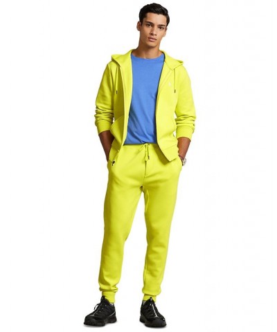 Men's Double-Knit Full-Zip Hoodie Yellow $38.05 Sweatshirt