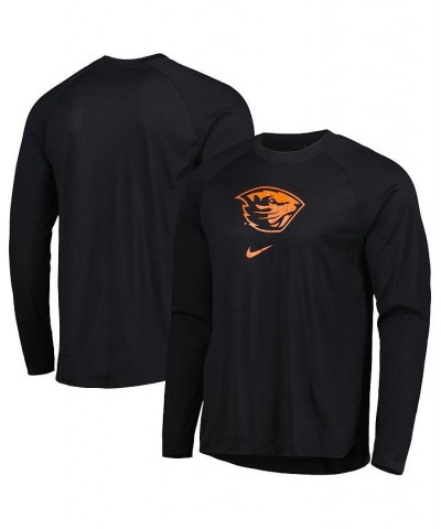 Men's Black Oregon State Beavers Spotlight Raglan Performance Long Sleeve T-shirt $37.79 T-Shirts