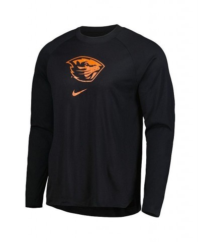 Men's Black Oregon State Beavers Spotlight Raglan Performance Long Sleeve T-shirt $37.79 T-Shirts