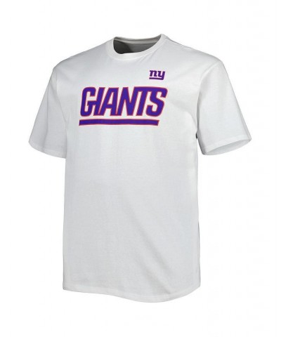 Men's Branded White New York Giants Big and Tall Hometown Collection Hot Shot T-shirt $25.19 T-Shirts