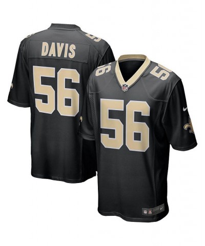 Men's Demario Davis Black New Orleans Saints Game Player Jersey $33.17 Jersey