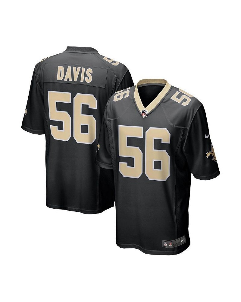 Men's Demario Davis Black New Orleans Saints Game Player Jersey $33.17 Jersey