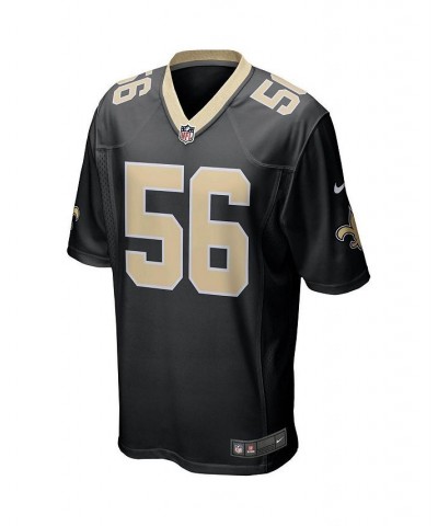 Men's Demario Davis Black New Orleans Saints Game Player Jersey $33.17 Jersey