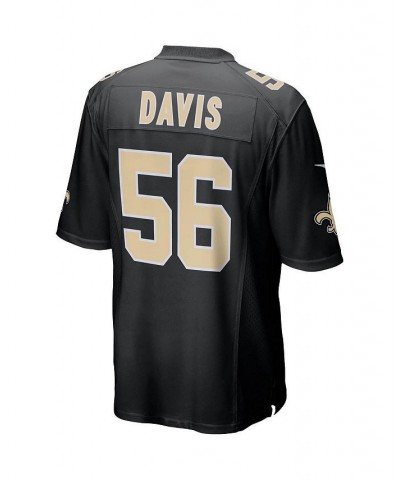 Men's Demario Davis Black New Orleans Saints Game Player Jersey $33.17 Jersey