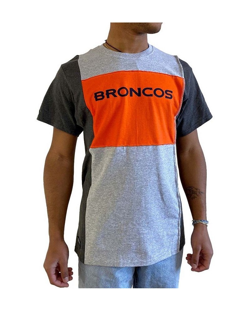 Men's Heathered Gray Denver Broncos Split T-shirt $24.00 T-Shirts