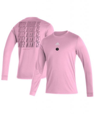 Men's Pink Inter Miami CF Club Long Sleeve T-shirt $22.00 T-Shirts