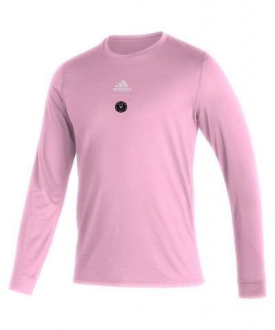 Men's Pink Inter Miami CF Club Long Sleeve T-shirt $22.00 T-Shirts