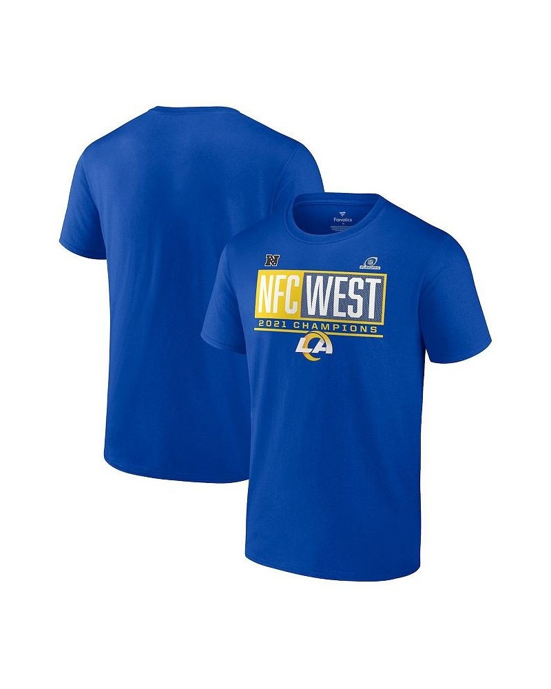 Men's Branded Royal Los Angeles Rams 2021 Nfc West Division Champions Blocked Favorite T-shirt $16.20 T-Shirts