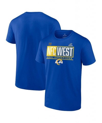 Men's Branded Royal Los Angeles Rams 2021 Nfc West Division Champions Blocked Favorite T-shirt $16.20 T-Shirts