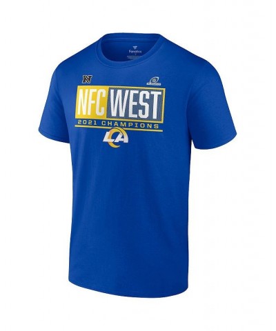 Men's Branded Royal Los Angeles Rams 2021 Nfc West Division Champions Blocked Favorite T-shirt $16.20 T-Shirts